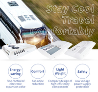 Climatiseur de toit 12V 24V pour bus scolaire et autocar, avec tuyau en cuivre et ailettes en aluminium, pour chauffage et refroidissement de camions
