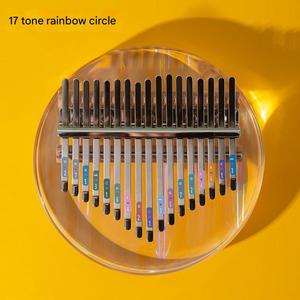 Kalimba en cristal rond en gros, <span class=keywords><strong>piano</strong></span> à pouce, 21/17 tons, kalimba en cristal arc-en-ciel, marimba, cadeau d'anniversaire pour les amoureux, les étudiants - Product Image 2