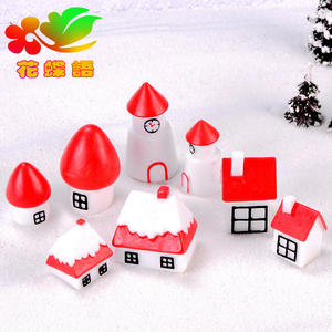 Maison de Noël Weij, artisanat décoratif du Nouvel An, ornements, accessoires de photographie, château de dessin animé, scène de neige - Product Image 2