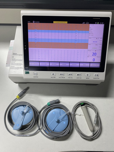 China Factory Electric CTG Machine Fetal Monitoring Cardiotocography Portable Fetal Monitor for Twins CE ISO Certified