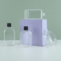 Flacon de parfum vide en plastique PETG personnalisé, 45 ml, 50 ml, mini, petit, transparent, diffuseur d'huile aromatique pour voiture
