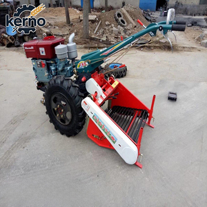 High Strength Mini Crawler Walking Tractor Diesel 12HP Walk Behind Tractor Complex Terrain Farm Land Tilling Use - Product Image 1