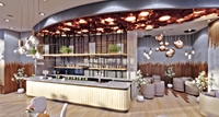 M2 Display Store Design Personnalisé Pioneer Restaurant Bar Design Café Boutique Comptoir Salle à manger Bar Boutique Solution de design d'intérieur