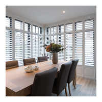 OEM et ODM acceptés maison moderne design incurvé grand composant de volet en aluminium cadre de fenêtre à battant persienne