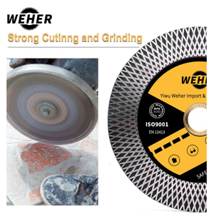 شفرة منشار ماسية توربينية WEHER مقاس 4.5 بوصة للقطع والطحن، قرص قطع للسيراميك والبورسلين والجرانيت والرخام - Product Image 6