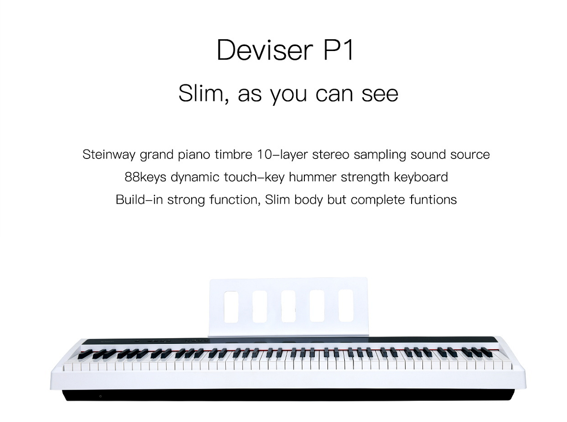 Professional Electronic Piano Keyboard 88 Keys Portable Piano For Studio