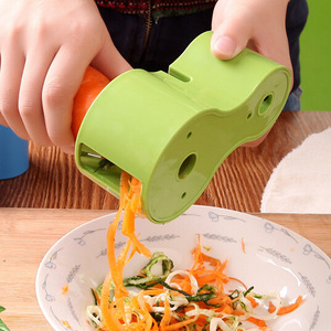 Multifunctional Double-head Vegetable Shredders Grater Spiral Cutter with Knife Sharpener for Sliced Carrot Cucumber - Product Image 2