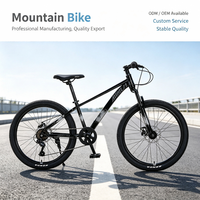 Vélo de montagne Hardtail 26 pouces, cadre en acier à haute teneur en carbone, frein à disque mécanique, unisexe, pour la conduite hors route