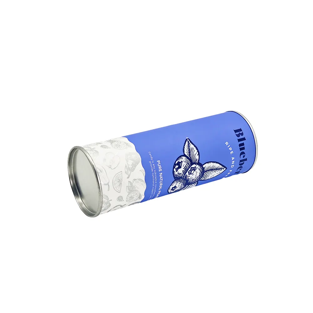 Tinta de soja Ecológico push up Papel Kraft Caja de embalaje de tubo de incienso con tapa Paquete de lata