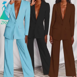 Damen Übergrößen <span class=keywords><strong>Blazer</strong></span> mit Loser Passform - Trendiger Büro- und Pendler-<span class=keywords><strong>Blazer</strong></span>, Formeller Sexy Anzug-<span class=keywords><strong>Blazer</strong></span> - Product Image 1