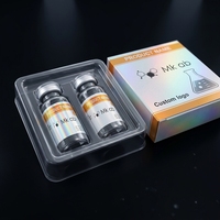 Machine d'étiquetage de flacons de peptides VS-287 avec impression de logo de marque personnalisée, feuille holographique, étiquettes pour flacons de peptides de 2 ml, étiquettes pour flacons de 3 ml