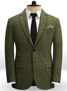 Smoking da Matrimonio <span class=keywords><strong>Marrone</strong></span> Scuro, Completi da <span class=keywords><strong>Uomo</strong></span> in Tweed a Spina di Pesce, Abiti da Sposo, Completo da Testimone, Blazer da <span class=keywords><strong>Uomo</strong></span>, Abiti su Misura - Product Image 5
