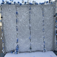 Fleurs artificielles en soie de haute qualité IFG, bleu bébé et blanc, mur moderne, écologiques, faites à la main, toile de fond de mariage