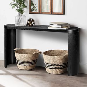 DB Luxury Top Entryway Table with 60'' Thickness Curved Legs <b>Supports</b> Inward-Facing Outward-Facing <b>Sofas</b> Installation - Product Image 4