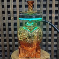 Accessoires pour chicha arabes, lumière d'ambiance, plastique rechargeable, télécommande, chicha à LED