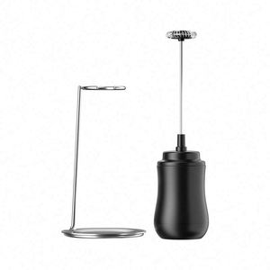Espumador de Leche Recargable con Soporte, Mezclador de Café, Espumador de Leche Eléctrico Automático de Mano - Product Image 4
