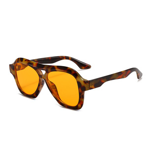 Gafas de sol retro de aviador con montura completa UV400 para mujer, protección solar, gafas de moda - Product Image 2