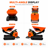 Hochleistungs-Mini-Dumper HDCX-600 Antspower 600kg Raupendumper Diesel Selbstladend Hydraulikpumpe & Motor Hocheffizient
