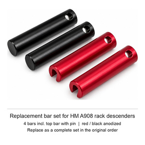 Kit de remplacement de barres de frein pour rappel, compatible avec le abaisseur de rack HM A908, 4 barres, rouge et noir, matériau personnalisable, pièces de rechange OEM Taïwan - Product Image 6