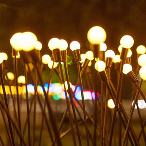 עמיד למים חיצונית הוביל סולארית גחליליות הכנס אור ip65 נוף גינה דקורטיבית לגינה עם גוף פלסטיק - Product Image 3