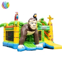 Château gonflable de 11 cm pour enfants, château plein air avec toboggan