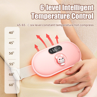 Ceinture de massage électronique vibrante pour le ventre et les règles avec compresse chaude pour soulager les douleurs menstruelles