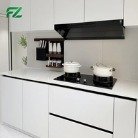 Aménagement en U personnalisable, moderne, respectueux de la peau, gris neutre, anti-insectes, antibactérien, sans formaldéhyde, bois massif, aluminium