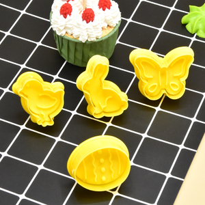 Mới đến màu vàng phục sinh loạt phim hoạt hình hình dạng Chick Bunny 6mm Kích thước động vật Cookie cutter - Product Image 4