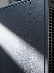 Siêu bền ngoài trời polyester sơn tĩnh điện màu đen bạc kết cấu kim loại cho kiến trúc thẩm mỹ - Product Image 2