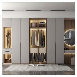 Armario de Tela con Diseños Combinados, Mueble de Dormitorio, Armario con Barra, Armarios, Alacenas, Uso Doméstico - Product Image 3