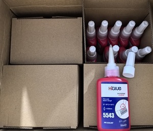 Adhésif anaérobie HiGlue Liquide PTFE pour raccords de tuyauterie Scellant 50ml <span class=keywords><strong>Bleu</strong></span> pour tuyaux métalliques - Product Image 6