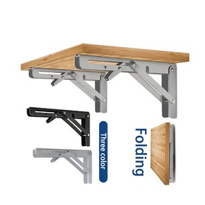 2024 Wholesale Furniture Hardware Custom Floating Stainless Steel L <b>Corner</b> Bracket Mounting Folding <b>Shelf</b> <b>Wall</b> Brackets - Product Image 1