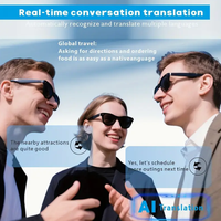 SENBONO E13 Lunettes Connectées Traductrices Audio Bluetooth, Solaires Anti-UV Polarisées pour Appels, Musique et Intelligence Artificielle