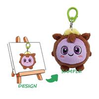 Peluche personnalisée de dessin animé - Cadeau promotionnel en peluche super douce pour les fêtes