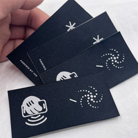 Étiquettes de soin NFC en polyester lavables, taille personnalisée pour vêtements