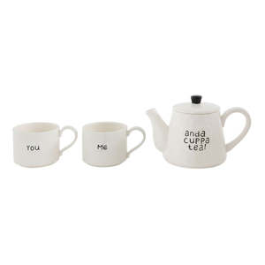 Service à thé en céramique blanche, accessoires modernes de ferme, vente en gros - Product Image 2
