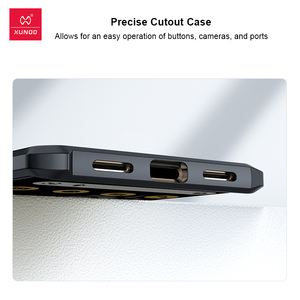 <span class=keywords><strong>XUNDD</strong></span> สำหรับ Google Pixel 7 Pro 7A 6A 6 Pro, ถุงลมนิรภัยป้องกันการหล่นผิวนอก PC + TPU ด้านหลังเลนส์ใสฝาครอบป้องกันเต็มรูปแบบ - Product Image 6