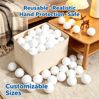 Boules de neige réalistes en mousse EVA économiques et réutilisables pour enfants, idéales pour les jeux d'hiver en extérieur, vente en gros usine