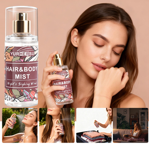 Spray per Capelli e Corpo all'Olio di Ricino e Glicerina, Fragranza Vegetale Leggera e Duratura, Cura Quotidiana, Nebulizzatore Portatile - Product Image 4