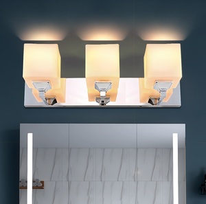 โคมไฟติดผนัง LED ดีไซน์ใหม่ทันสมัย กันน้ำ IP44 สำหรับห้องน้ำ กระจกเงาในบ้าน ขั้วหลอด E26 วัสดุสแตนเลส เหมาะสำหรับโรงแรม ไฟติดกระจก - Product Image 3