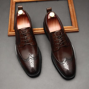 Chaussures habillées en cuir de vache véritable à enfiler pour hommes, à bout pointu, avec semelle extérieure en caoutchouc antidérapante, soutien de la voûte plantaire, respirantes et imperméables - Product Image 2