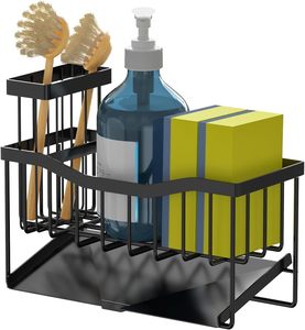 Organizador de Fregadero con Soporte para Esponja y Cepillo, Bandeja de Drenaje Automático de Acero Inoxidable, Organizador de Fregadero Resistente a la Oxidación - Product Image 4