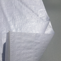 Sac en plastique tissé PP blanc en gros pour la logistique chimique, résistant à l'humidité, laminé, prix fabricant