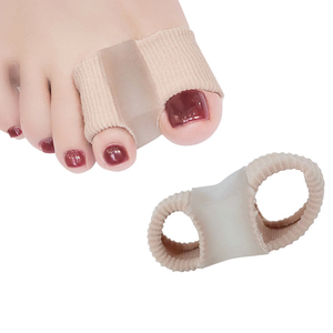 HWF-0127 # Orthèse de correction des orteils en gel, dispositif à double trou pour hallux valgus et orteil fendu - Product Image 1