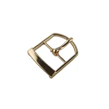 High-quality custom 25mm gold plating pin belt buckle stock quickly delivery polished buckle clasp for men
