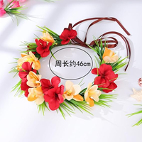 Couronne florale artificielle faite à la main style forêt féerique, idéale pour mariages, fêtes, vacances et séances photo – Nouveauté très prisée