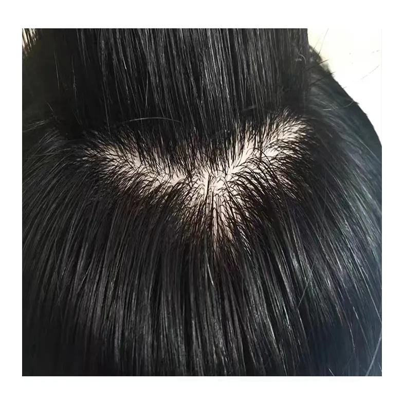 Straight Top Natural Black Dependable Male Japanese Hair Pieces Korea Men Human Hair
