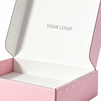 Boîte d'emballage en papier ondulé écologique pour expédition de cadeaux, avec logo personnalisé imprimé, pour produits de soin de la peau/boîte personnalisable