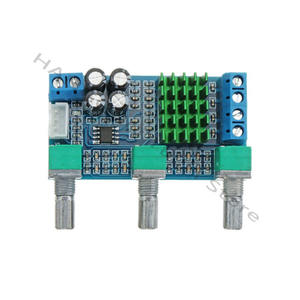 TPA3116D2 DC 12V 24V 80W x 2 ช่องสัญญาณคู่ ดิจิตอลออดิโอ TPA3116D2 บอร์ดปรับเสียงแหลมเบส พร้อมพรีแอมป์ในตัว XH-M567 - Product Image 3