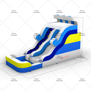 Tobogán Inflable Personalizado por el Fabricante con Piscina para Parques de Diversiones, Jardines y Fiestas - Product Image 2